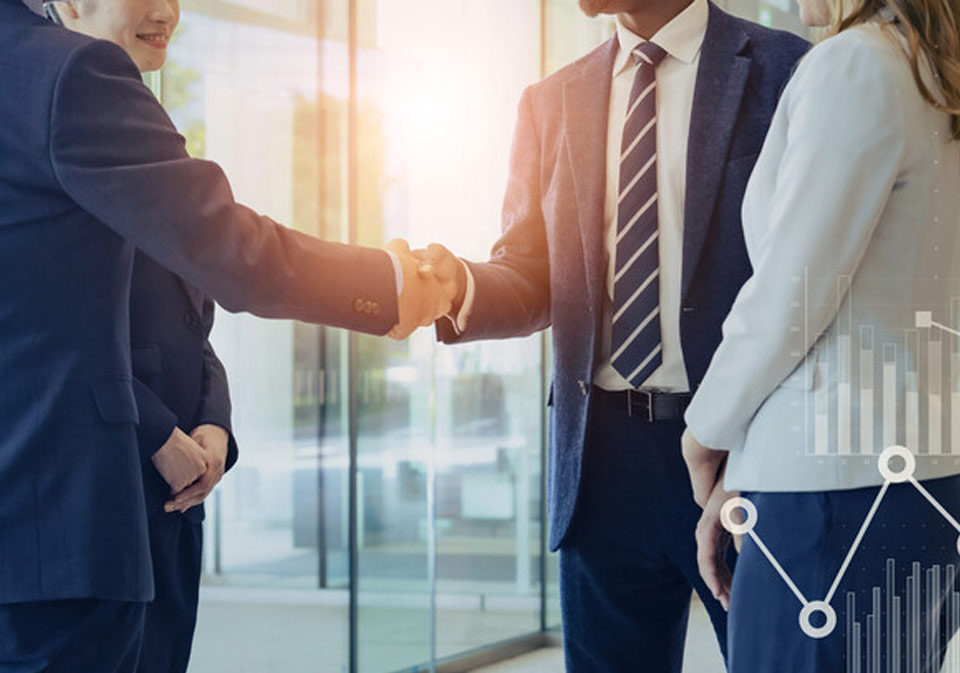 business people shaking hands